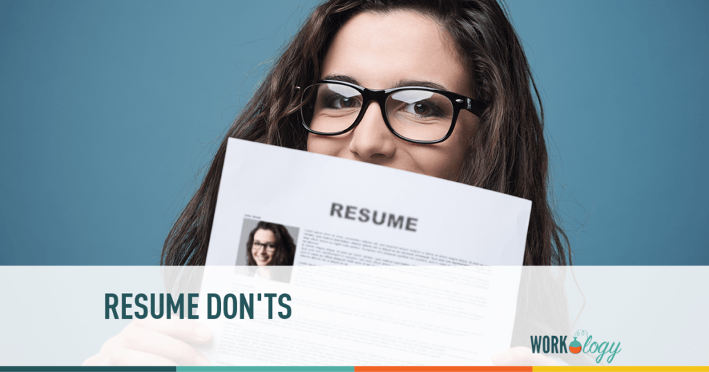 What Not to Include in your Resume