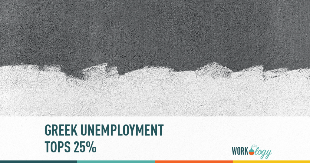 Greek's unemployment rate rises