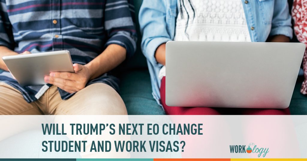 trump, executive order, student visa, work visa