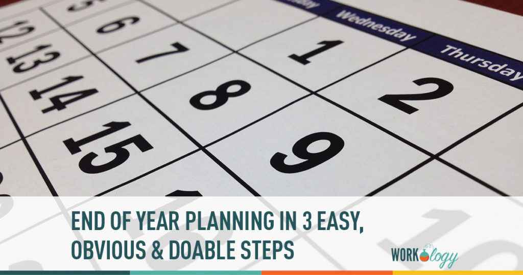 end of year planning in 3 easy, obvious and doable steps